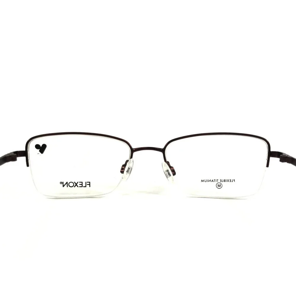 Flexon Eyeglasses Frames W3043 505 Satin Plum Purple Crystals Titanium 51-18-135